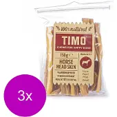 Timo Paardenkophuidstukjes - Hondensnacks - 3 x Paardenvlees 150 g