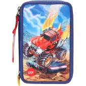 Monster Cars - Tripple Pencil Case -LED - Monster Truck - (0411859)