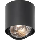 QAZQA Design opbouwspot zwart draai- en kantelbaar GU10 111mm - Impact