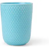 Lyngby Porcelæn Rhombe beker zonder oor 33 cl Turquoise