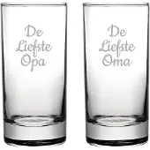 Fusion Gegraveerde longdrinkglas 28,5cl De Liefste Opa-De Liefste Oma