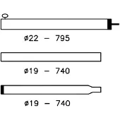 Campking Tentstok aluminium 80-220cm