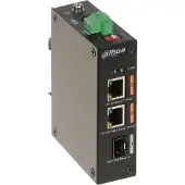 Dahua PFS3103-1GT1ET-60-V2 3-poorts onbeheerde robuuste desktop switch met 2 PoE-poorten