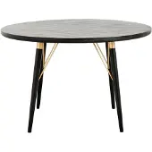 Nordal Ronde eettafel - zwart hout