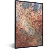 PosterMonkey Fotolijst incl. Poster - Staal - Roest - IJzer - 20x30 cm - Posterlijst