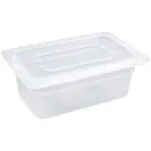 Vogue Gastronorm plastic bak 1/4 met deksel | 2 Formaten