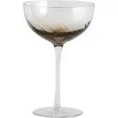 Nordal Garo cocktail glazen bruin - set van 8 stuks