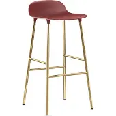 Normann Copenhagen Barstoel Form Barstool 75 cm Brass Red