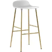 Normann Copenhagen Barstoel Form Barstool 75 cm Brass White