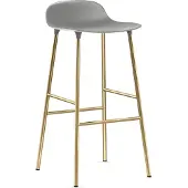 Normann Copenhagen Barstoel Form Barstool 75 cm Brass Grey
