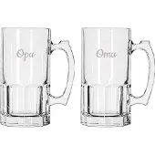 Libbey Gegraveerde Bierpul 1ltr Opa & Oma