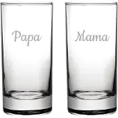 Fusion Gegraveerde longdrinkglas 28,5cl Mama & Papa