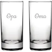 Fusion Gegraveerde longdrinkglas 28,5cl Opa & Oma