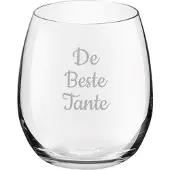 Royal Leerdam Gegraveerde Drinkglas 39cl De Beste Tante