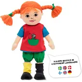 Peppi Pitkätossu Knuffels oranje / rood