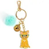 Studio Pets 2D Tas Charm / Sleutelhanger Kat – Rode Kater – accessoire voor tas en sleutelbos