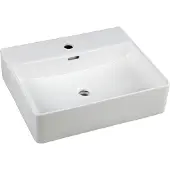 Best design Flaago wastafel 50,5x42,5x12,5cm 1 kraangat mat wit
