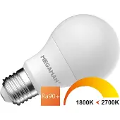 Megaman Led lamp E27 | Peer | (5W, 470lm, 1800K - 2700K, Dimbaar)