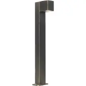 QAZQA Industriële staande buitenlamp antiek goud 65 cm IP44 - Baleno