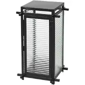 Broste Copenhagen Hoko lantaarn zwart - 26X26X46CM