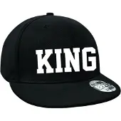 Beechfield Original King cap | Verstelbare snapback | Verstelbaar | Pet | Hoofddeksel | Retro stijl