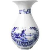 Heinen Delfts Blauw Buikvaas Molen - Keramiek - 23 cm
