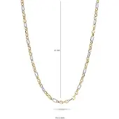 Blush 14 karaats bi-color gouden collier