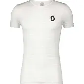 SCOTT Heren Underwear Carbon Korte Mouw Basislaag Wit || Maat: M
