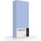 Romanette Hoeslaken Blue Double Jersey Topper - 160/180 x 200/210/220 cm