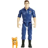 Mattel Disney en Pixar Lightyear Jumpsuit Buzz Lightyear Actiefiguur, 12 Beweegbare Gewrichten & Robotkat Sox, 5-inch
