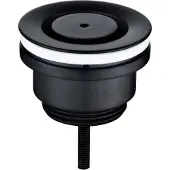 Royal plaza Merlot wastafelplug 1 1/4" niet afsluitbaar zwart 23104