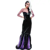 Smiffys Kostuum -S- Evil Sea Witch Zwart