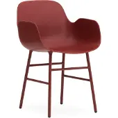 Normann Copenhagen Stoel Form Armchair Steel Red