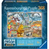 Ravensburger Escape Kids Puzzle - Pretpark Plight 368 stukjes legpuzzel voor kinderen - 12936 - een Escape Room-ervaring in puzzelvorm