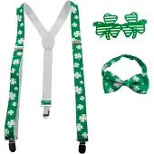 Espa Set St. Patricks day | Bril, strik en bretels (groen en wit)