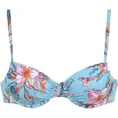 LASCANA Bikinitop turquoise / lichtblauw / oranje / pink