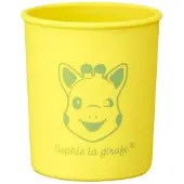 Sophie de Giraf Beker - Kinder servies - Drinkbeker - Vaatwasser- en magnetronbestendig - Siliconen - In witte geschenkdoos - Geel