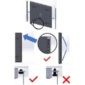 Boss & Wessing Zij-afwerking infraroodpaneel bws kronos 115 cm 2 stuks mat wit