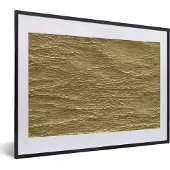 PosterMonkey Fotolijst incl. Poster - Gold - Structuur - Luxe - 40x30 cm - Posterlijst