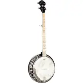 Ortega Falcon Series 5-string Banjo Transparent Charcoal elektrisch-akoestische banjo met gigbag