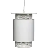 Hubsch Hanglamp wit metaal mesh