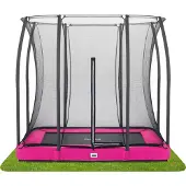 Salta Trampoline Comfort Edition Ground Pink 153 x 214 + Safety Net