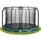 Salta Premium Ground Trampoline met Veiligheidsnet - 251 cm - Groen