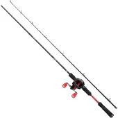 Abu Max X Baitcasting Combo Zwart 1.98 m / 10-30 g