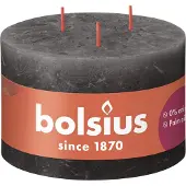 Bolsius Rustiek Stompkaars 90/140 Grijs Antraciet Antraciet Wax Kaars