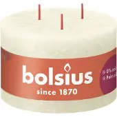 Bolsius shine rustiekkaars 90/140 soft pearl |