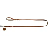 Hunter Looplijn Solid Education Cognac - Hondenriem - 100x1.6 cm