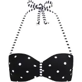 s.Oliver Bikinitop 'Audrey' zwart / wit