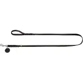 Hunter Looplijn Solid Education Zwart - Hondenriem - 150x1.6 cm