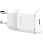 Puro White Mini Fast Travel Charger - Szybka ładowarka sieciowa USB-C Power Delivery 20W (biały)